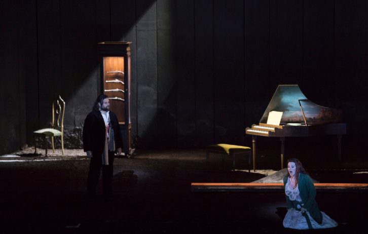 Escena de Werther. Fotografía de Miguel Lorenzo y Mikel Ponce por cortesía de Les Arts.