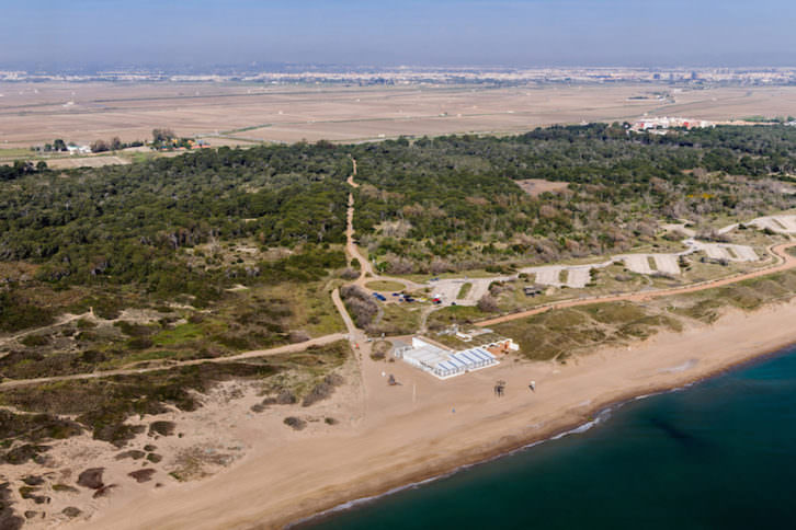 Vista aérea de El Saler. Fotografía: Pere de Prada por cortesía de La Nau.