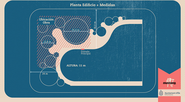 Plano del lugar dónde se ubicará la escultura