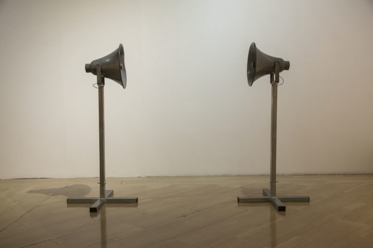Instalación en Disonancias fronterizas. Imagen cortesía de los artistas.