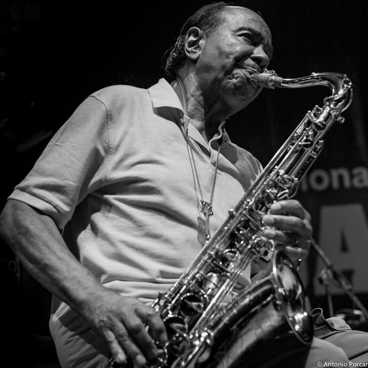 Benny Golson. Fotografía de  Antonio Porcar por cortesía de Jimmy Glass.