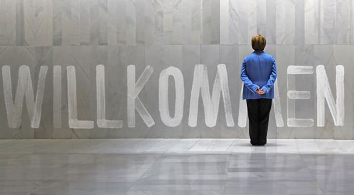 Willkommen Merkel. Imagen cortesía de Teatre El Musical