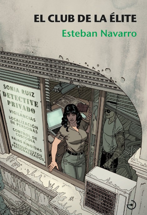 Portada de 'El club de élite', de Esteban Navarro. Imagen cortesía de la editorial Menoscuarto.