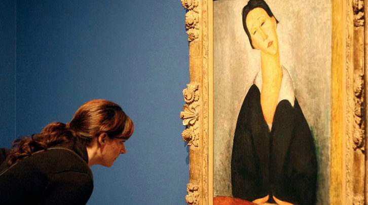 Exposición de los falsos Modigliani en Génova. Imagen extraída de la web de rtve.