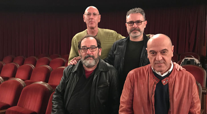 De izda a dcha y de arriba abajo, Gerardo Esteve, Roberto García, Paco Zarzoso y Chema Cardeña. Imagen cortesía del IVC.