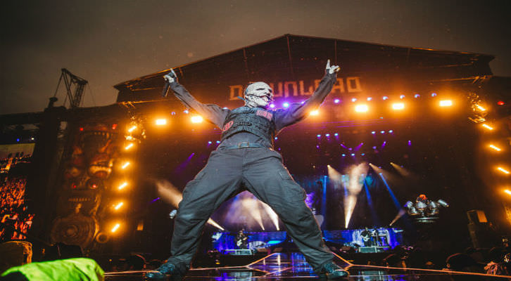 Slipknot Live at Download Festival in 2015.