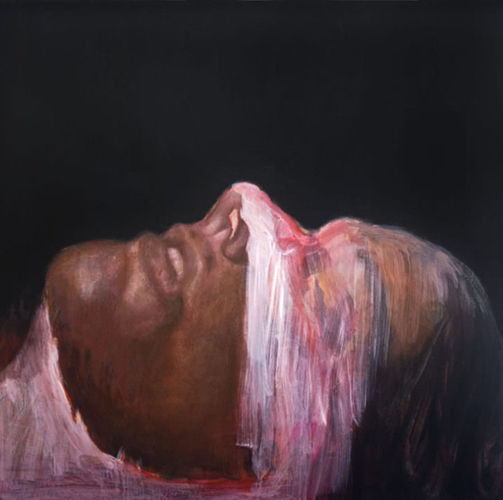 Imagen de la obra 'Máscara', de Louisa Holecz, presente en la exposición 'Out of Body'. Fotografía cortesía de La Casa Amarilla.