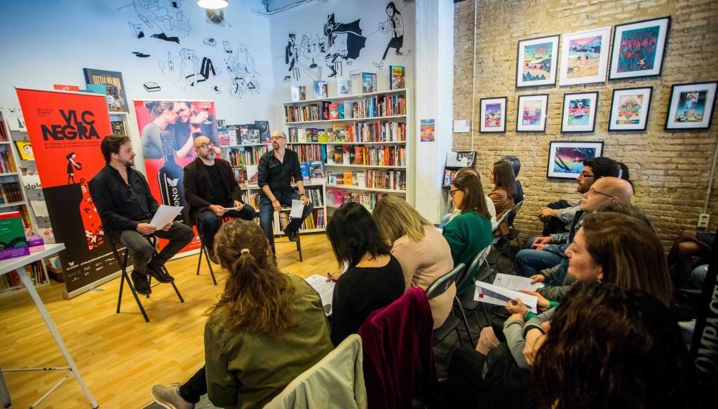 Un instante de la rueda de prensa de la VI edición de VLC NEGRA. Fotografía cortesía del festival.