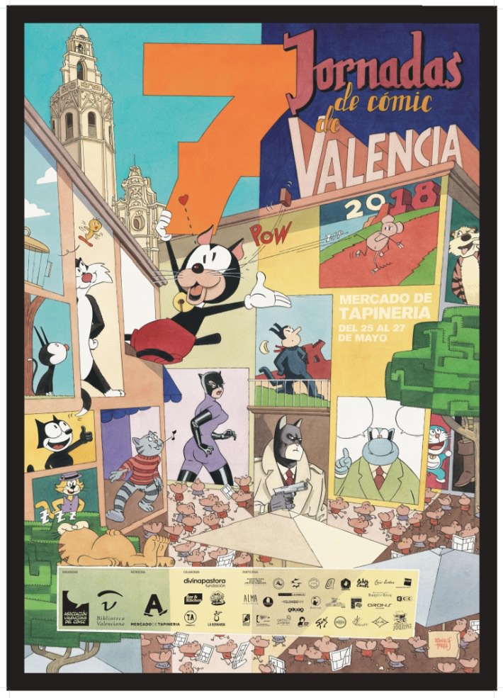 Cartel de las VII Jornadas del Cómic del Mercado de Tapinería.