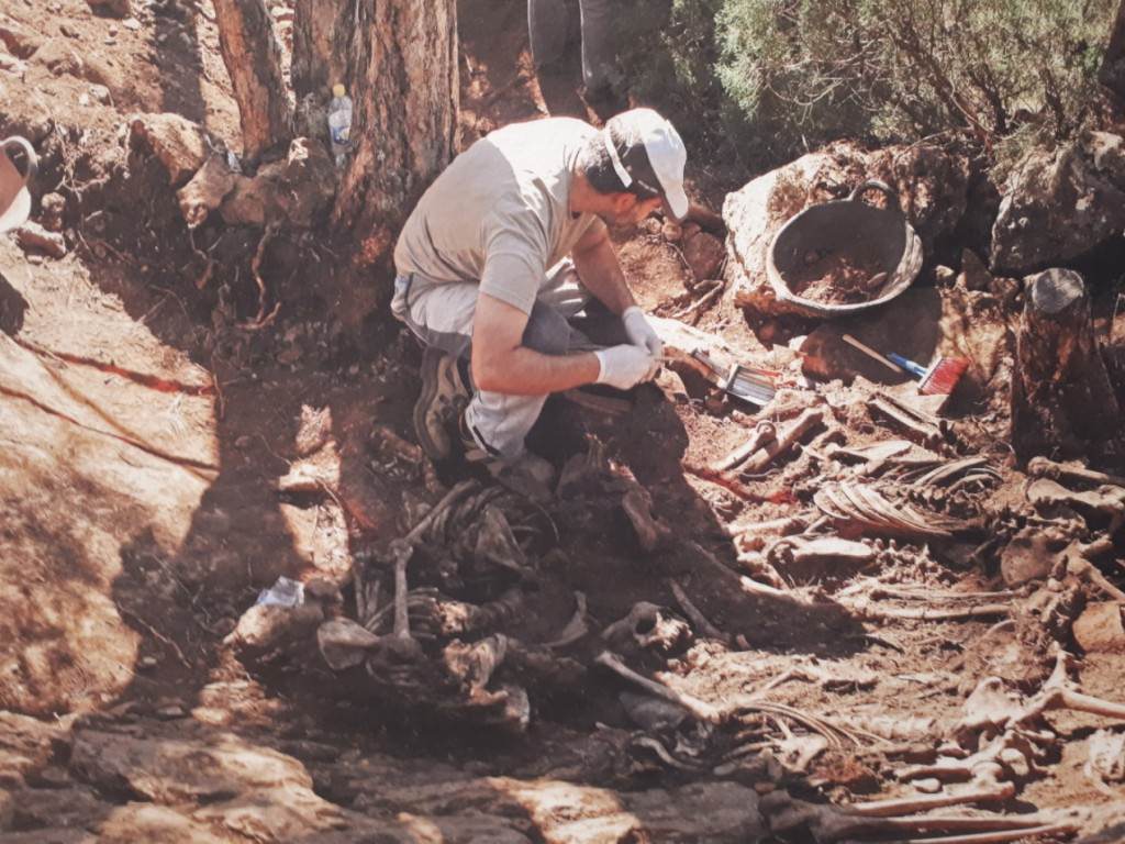 Imagen de la exposición 'Exhumando el silencio', en el Palau de Cerveró.