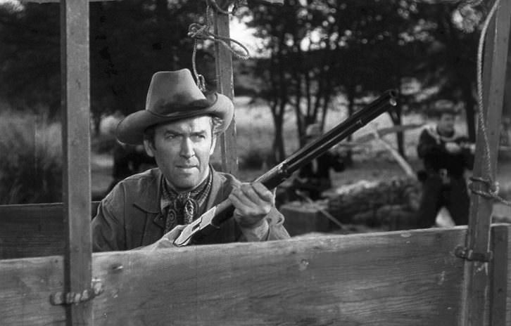 James Stewart en 'Winchester 73', de Anthony Mann. Filmoteca de Valencia.