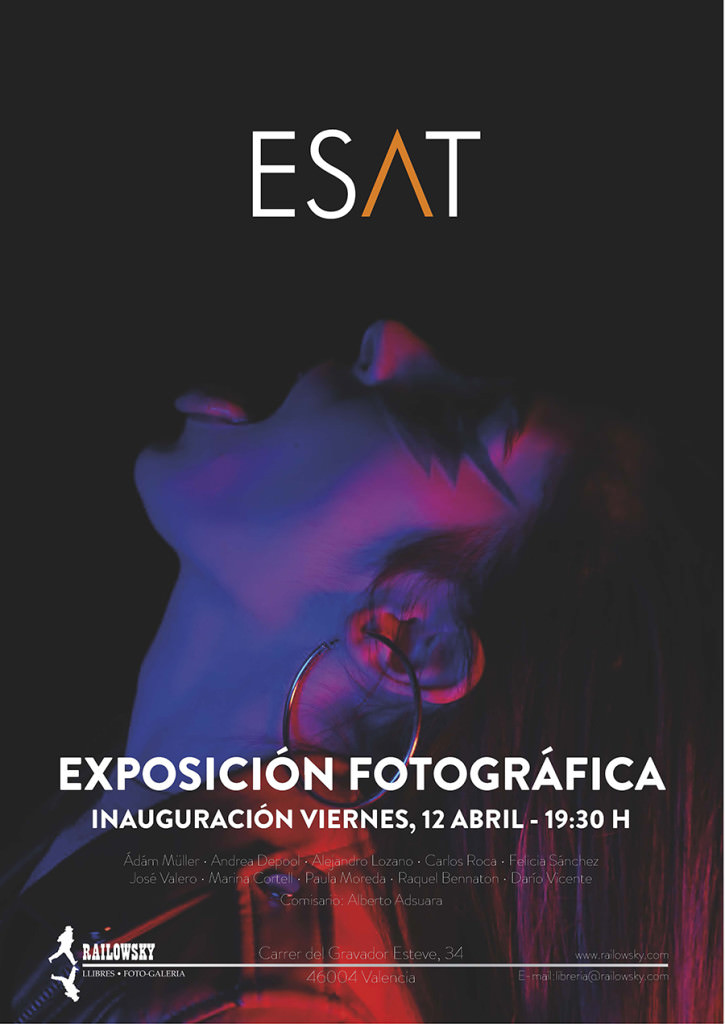 Cartel de la exposición fotográfica en Railowsky. Imagen cortesía de ESAT.