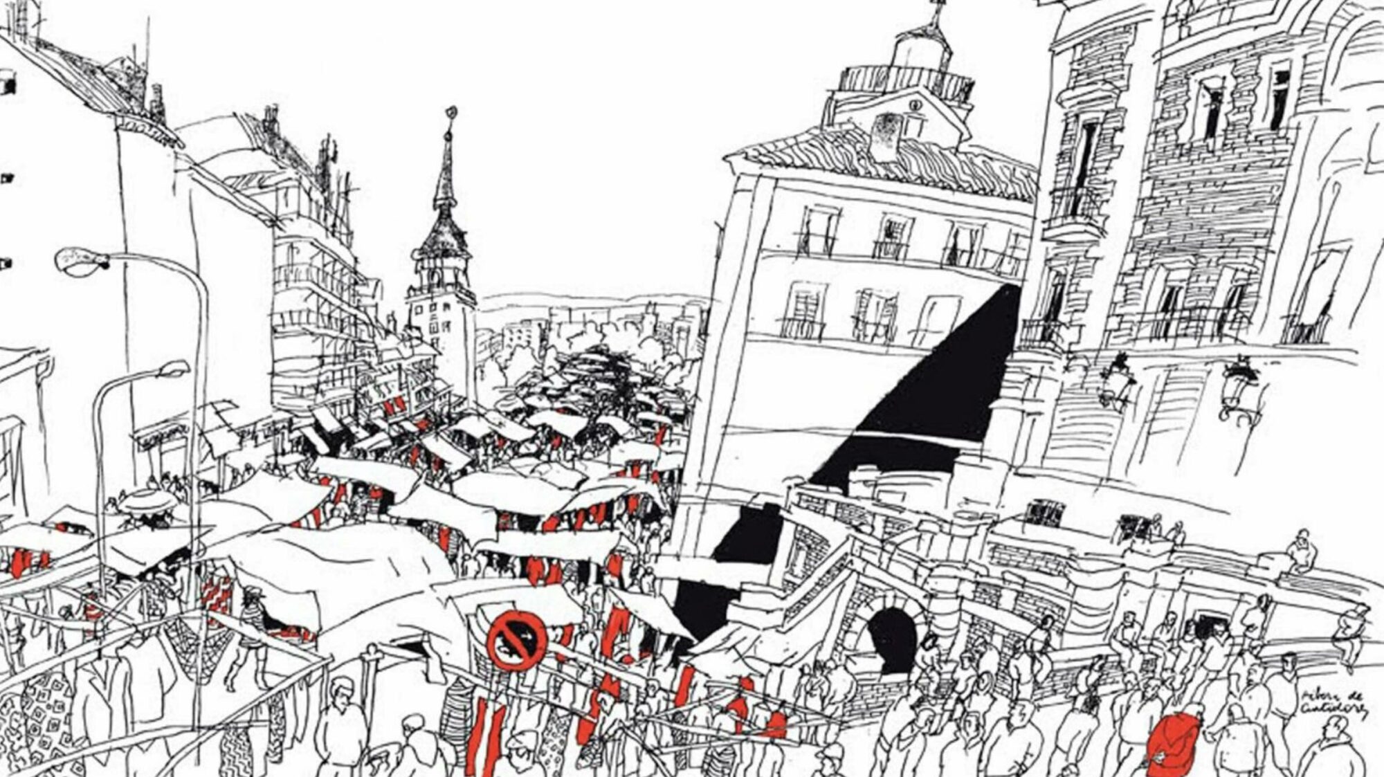 El Rastro de Madrid. Alfredo González (Alfredo). Premio Nacional de Ilustración 2017