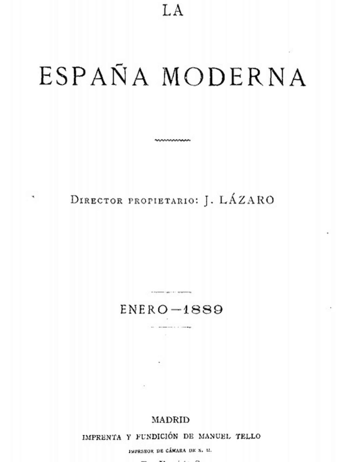 La España Moderna