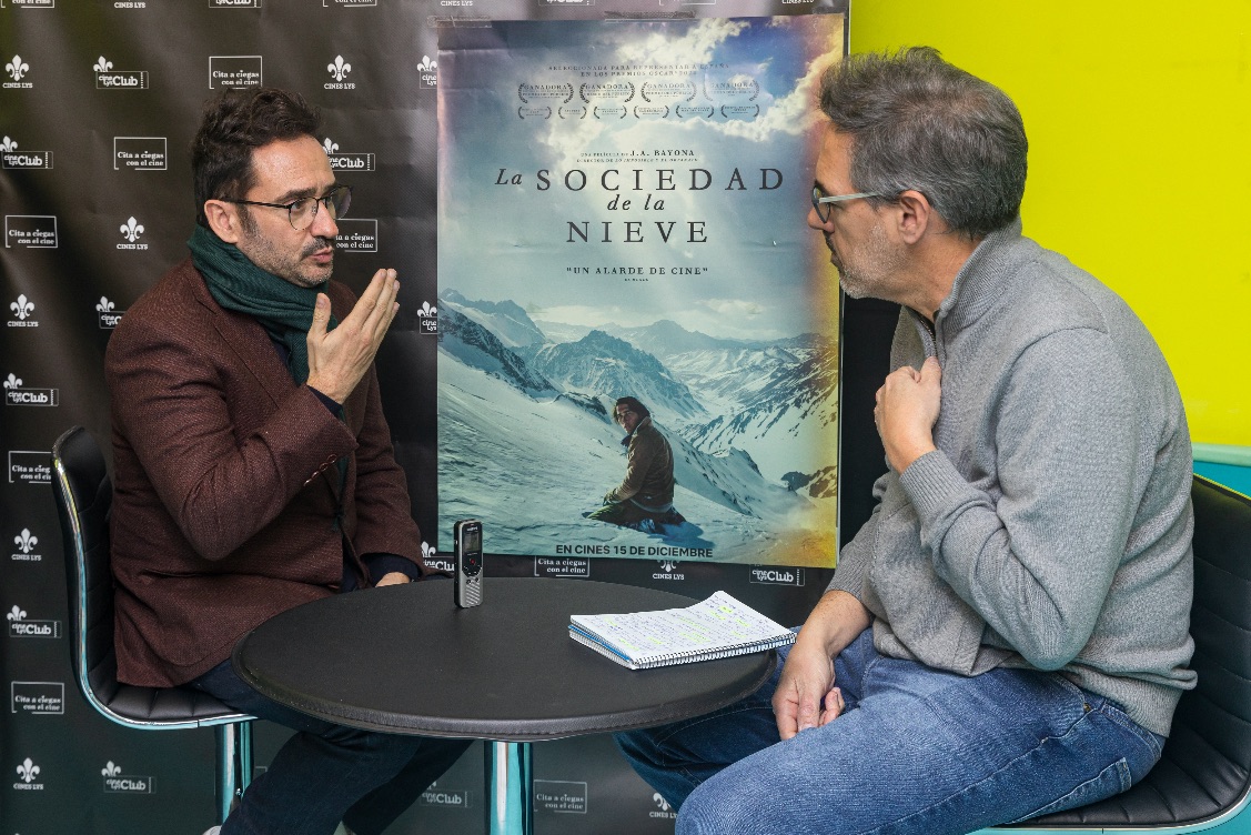 J.A. Bayona. La sociedad de la nieve. Cines Lys. Fernando Ruiz