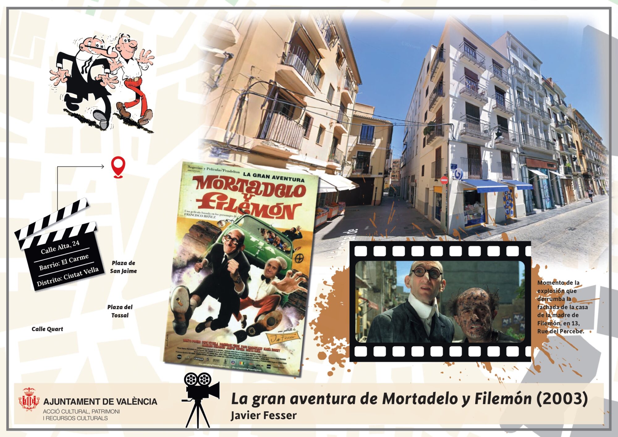 La gran aventura de Mortadelo y Filemón. Ruta escultórica. Valencia
