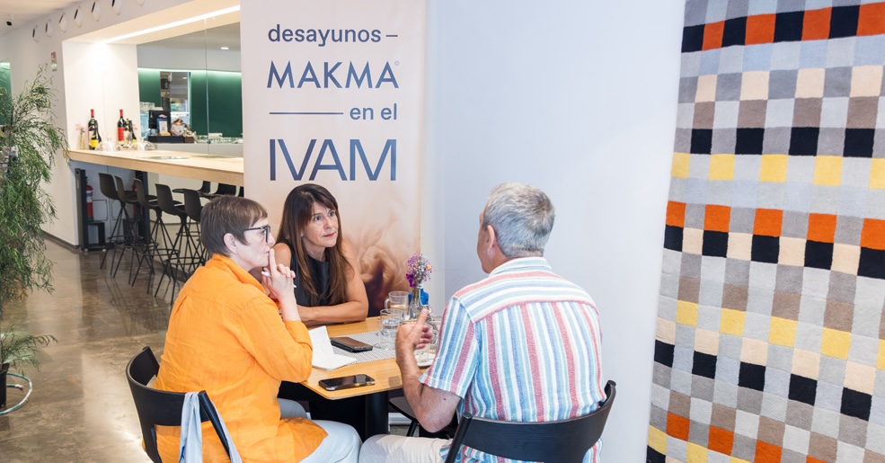 Reyes Martínez. Merche Medina. Salva Torres. Desayunos MAKMA en el IVAM. Fernando Ruiz