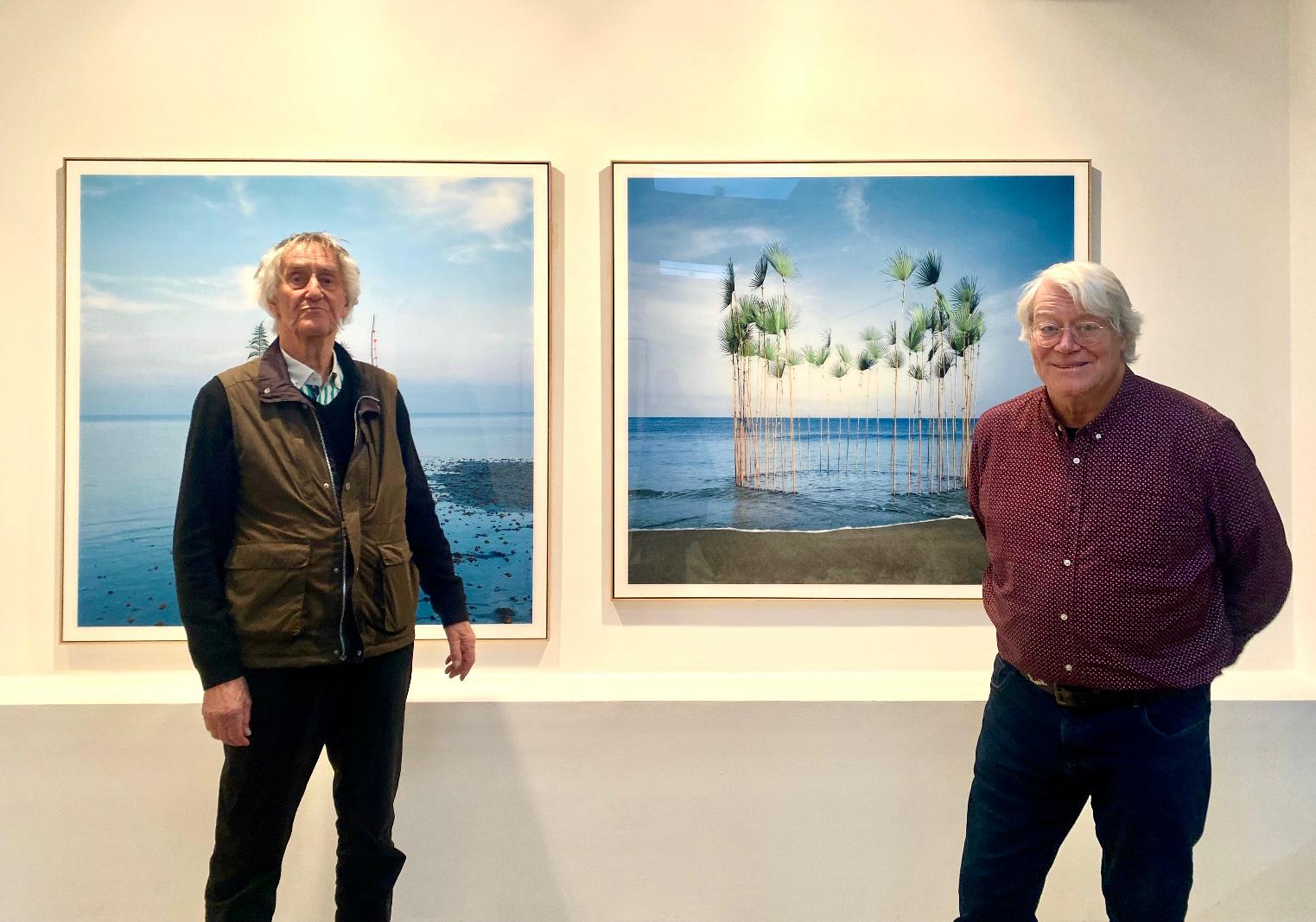 Nils-Udo y el Dr. John K. Grande. Galería Ana Serratosa. ©Merche Medina