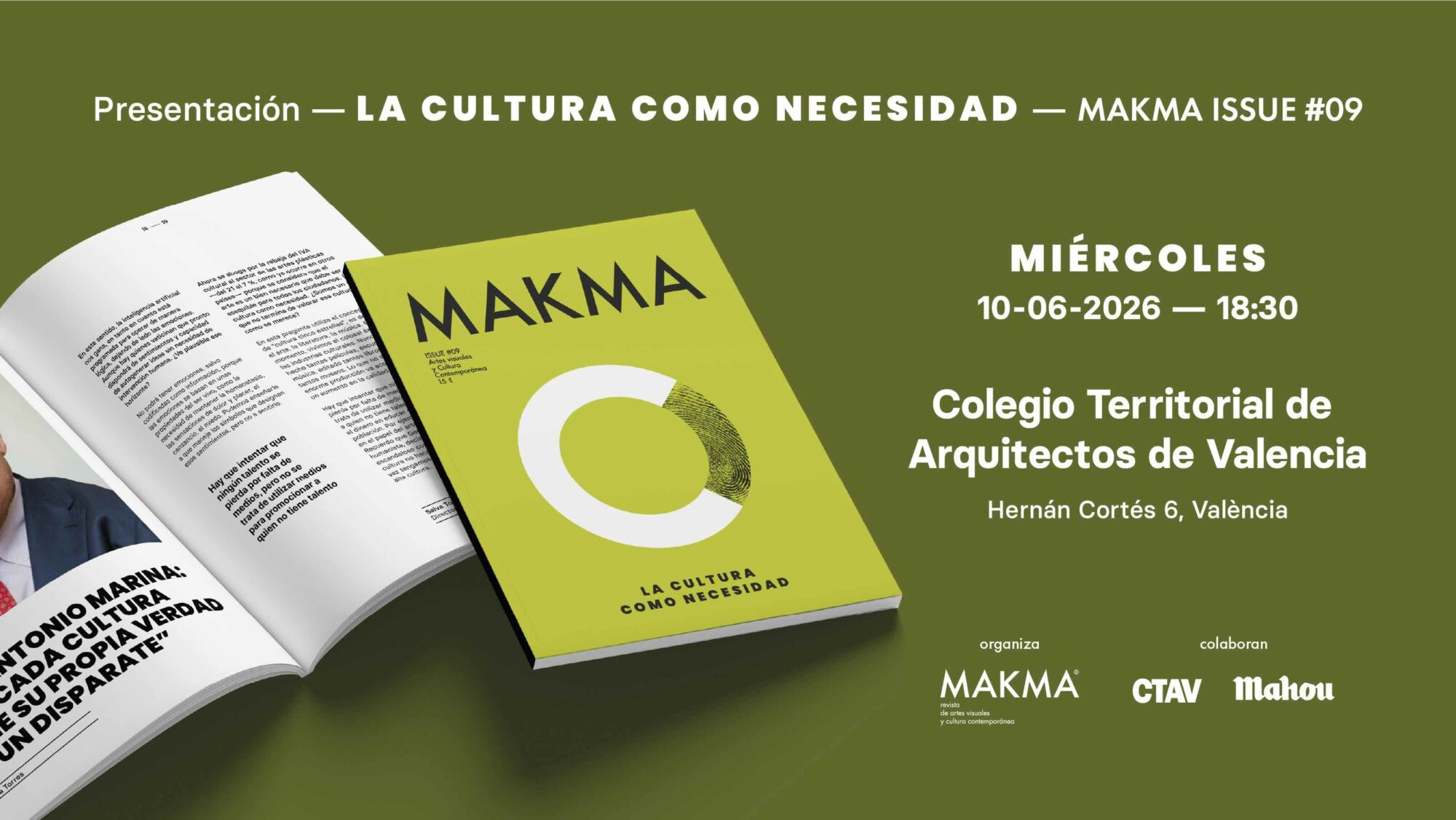 MAKMA ISSUE #09 | ‘La cultura como necesidad’