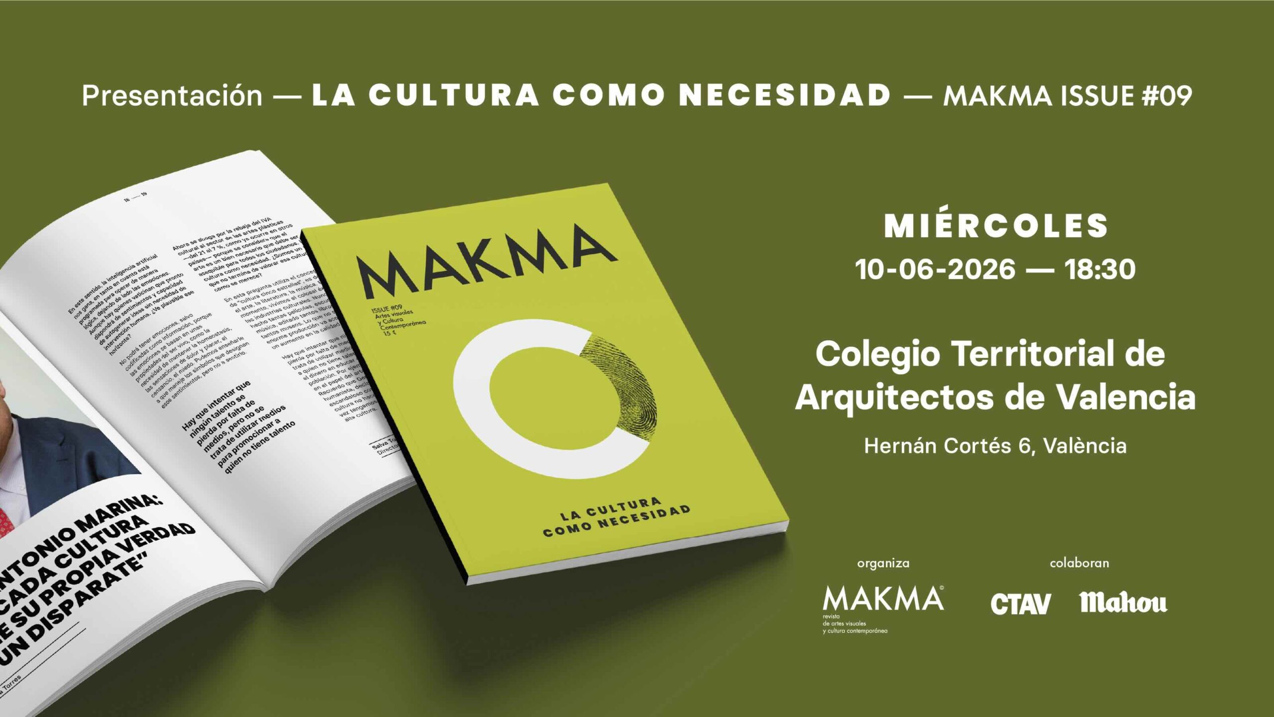 MAKMA ISSUE #09 | ‘La cultura como necesidad’
