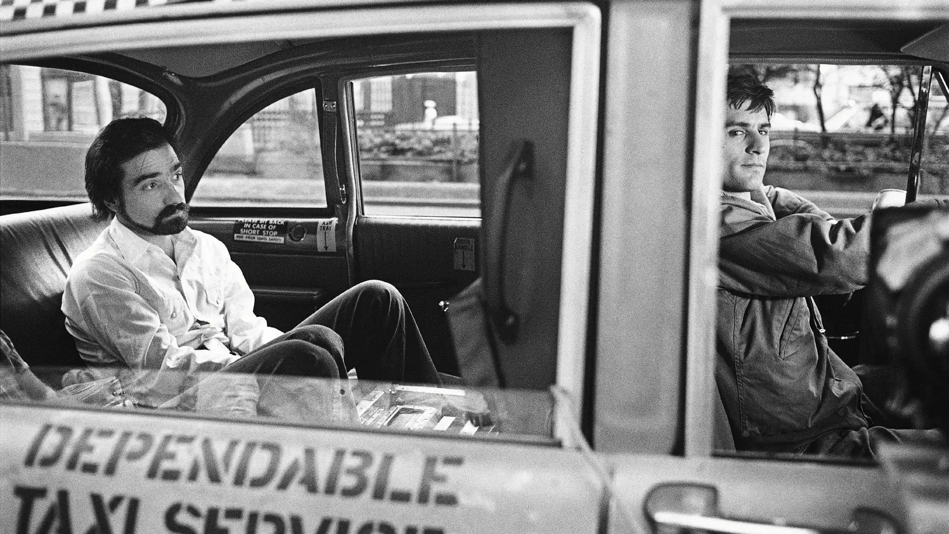 Martin Scorsese y Robert De Niro durante el rodaje de 'Taxi Driver'.