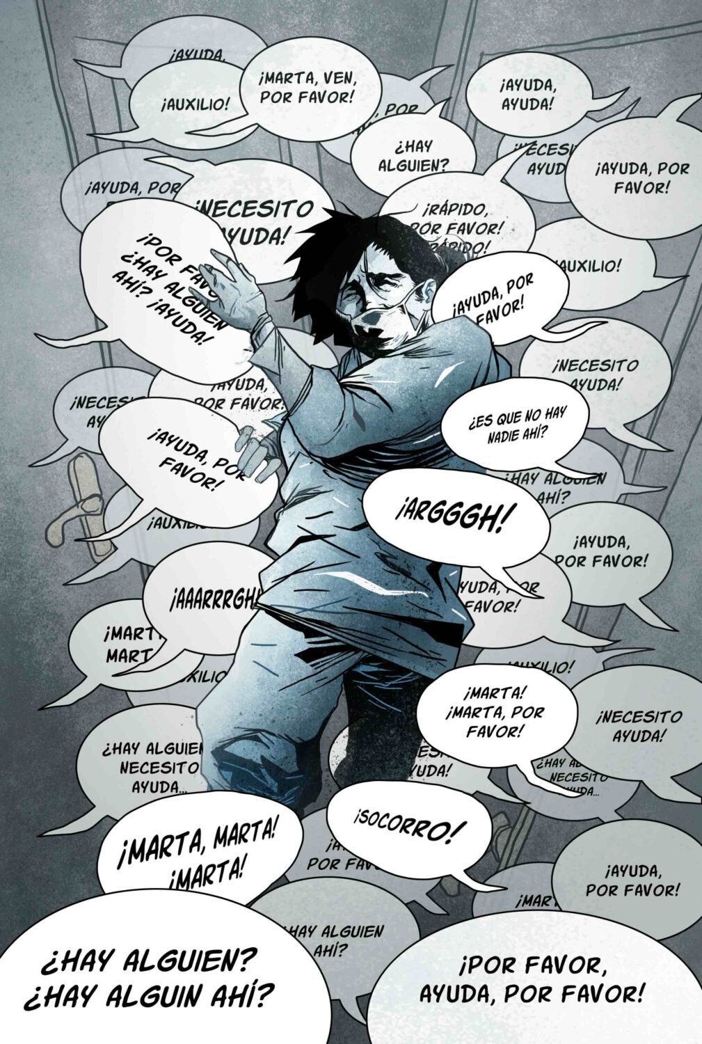 Viñeta del cómic '7291', del guionista Raúl Cordero y el dibujante Boris Ramírez. Regresar al nido. La cultura como necesidad