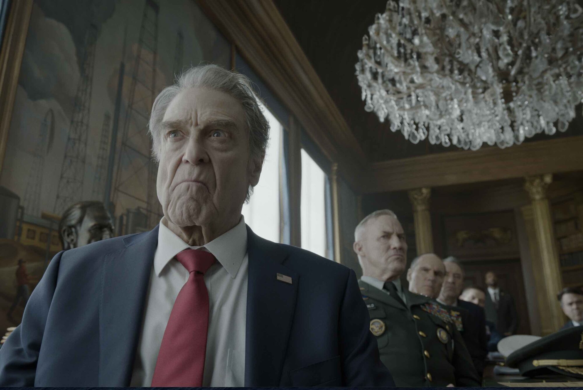 John Goodman encarna al fanático presidente de Estados Unidos en 'Digger', la nueva sátira geopolítica de Alejandro González Iñárritu.