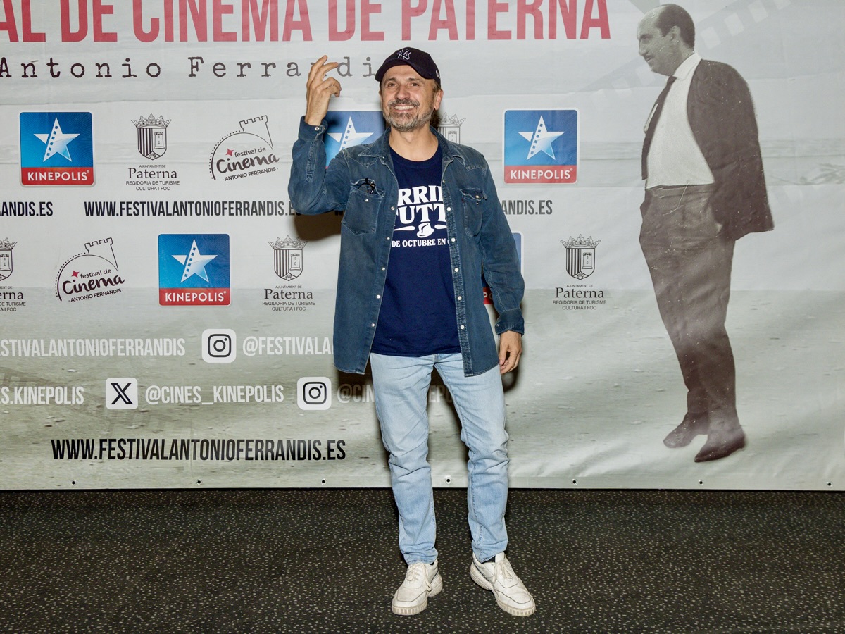 José Mota, durante el preestreno de 'Arriba tutto' en los Cines Kinépolis de València. Foto: Fernando Ruiz.